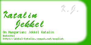 katalin jekkel business card